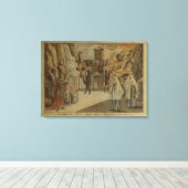 Scène uit 'The Magic Flute' van Mozart, 1795 Canvas Afdruk (Insitu (Houten vloer))