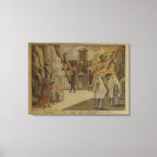 Scène uit 'The Magic Flute' van Mozart, 1795 Canvas Afdruk (Voorkant)