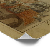 Scène uit 'The Magic Flute' van Mozart, 1795 Poster (Hoek)