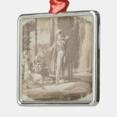 Scène uit 'The Marriage of Figaro' Metalen Ornament (Links)