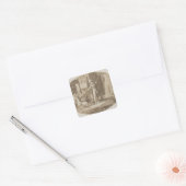Scène uit 'The Marriage of Figaro' Vierkante Sticker (Envelop)