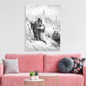 Scène uit 'The Rime of the Ancient Mariner' 2 Canvas Afdruk (Insitu (Woonkamer))