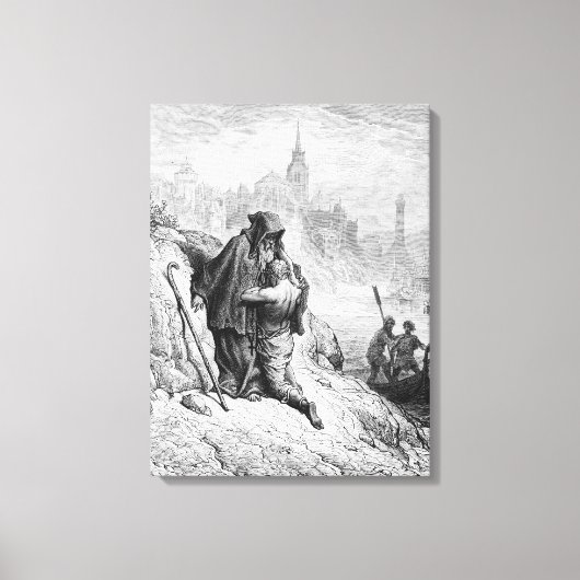 Scène uit 'The Rime of the Ancient Mariner' 2 Canvas Afdruk (Voorkant)