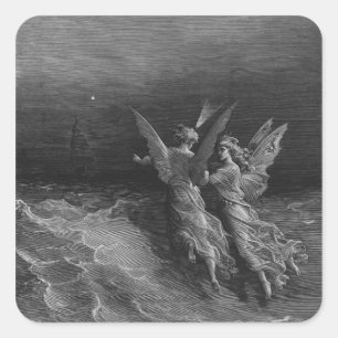 Scène uit 'The Rime of the Ancient Mariner' 2 Vierkante Sticker