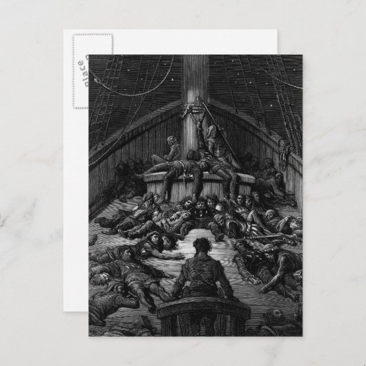 Scène uit 'The Rime of the Ancient Mariner' 3 Briefkaart (Voorkant / Achterkant)