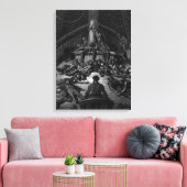 Scène uit 'The Rime of the Ancient Mariner' 3 Canvas Afdruk (Insitu (Woonkamer))