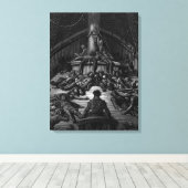 Scène uit 'The Rime of the Ancient Mariner' 3 Canvas Afdruk (Insitu (Houten vloer))