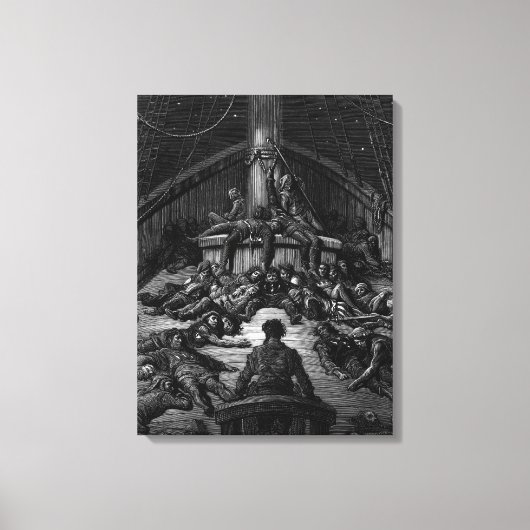 Scène uit 'The Rime of the Ancient Mariner' 3 Canvas Afdruk (Voorkant)