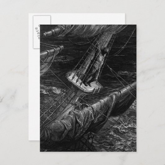Scene uit 'The Rime of the Ancient Mariner' Briefkaart (Voorkant / Achterkant)