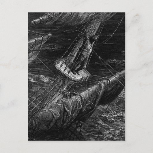 Scene uit 'The Rime of the Ancient Mariner' Briefkaart (Voorkant)