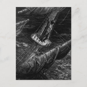 Scene uit 'The Rime of the Ancient Mariner' Briefkaart