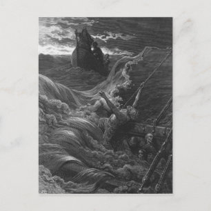 Scene uit 'The Rime of the Ancient Mariner' Briefkaart