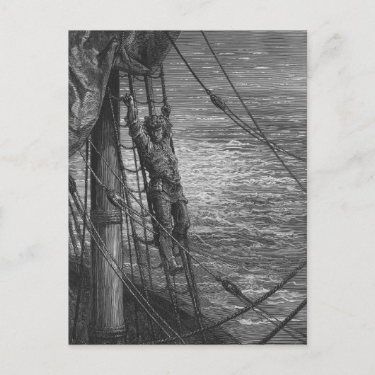 Scene uit 'The Rime of the Ancient Mariner' Briefkaart (Voorkant)