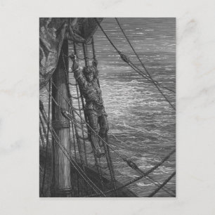 Scene uit 'The Rime of the Ancient Mariner' Briefkaart