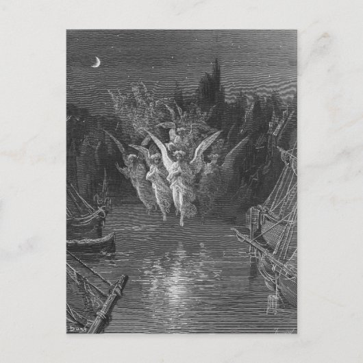 Scene uit 'The Rime of the Ancient Mariner' Briefkaart (Voorkant)