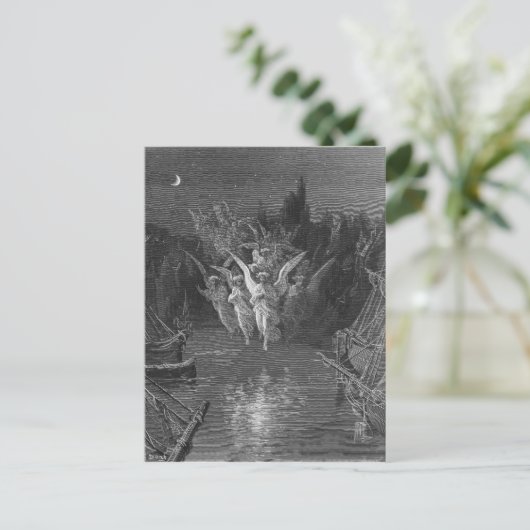 Scene uit 'The Rime of the Ancient Mariner' Briefkaart (Staand voorkant)