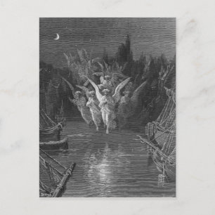 Scene uit 'The Rime of the Ancient Mariner' Briefkaart