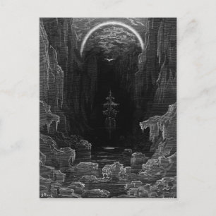 Scene uit 'The Rime of the Ancient Mariner' Briefkaart