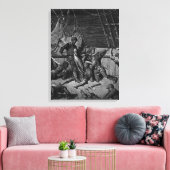 Scene uit 'The Rime of the Ancient Mariner' Canvas Afdruk (Insitu (Woonkamer))