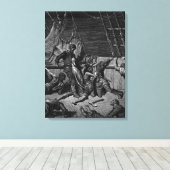 Scene uit 'The Rime of the Ancient Mariner' Canvas Afdruk (Insitu (Houten vloer))