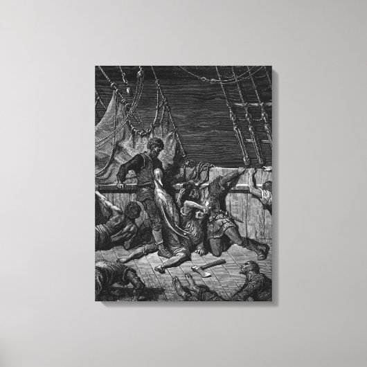 Scene uit 'The Rime of the Ancient Mariner' Canvas Afdruk (Voorkant)