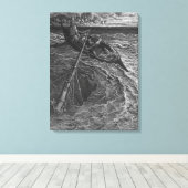 Scene uit 'The Rime of the Ancient Mariner' Canvas Afdruk (Insitu (Houten vloer))