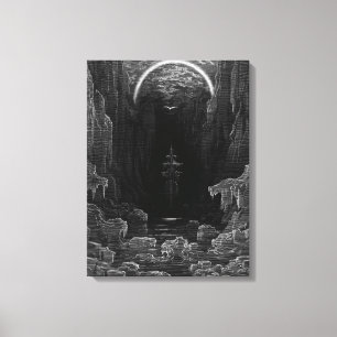 Scene uit 'The Rime of the Ancient Mariner' Canvas Afdruk