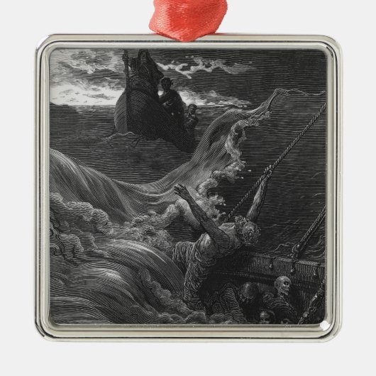 Scene uit 'The Rime of the Ancient Mariner' Metalen Ornament (Voorkant)
