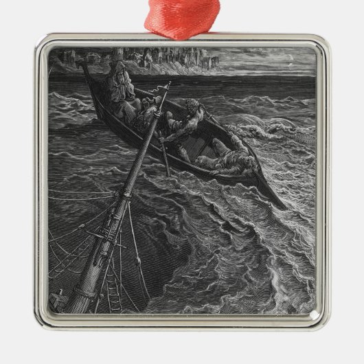 Scene uit 'The Rime of the Ancient Mariner' Metalen Ornament (Voorkant)