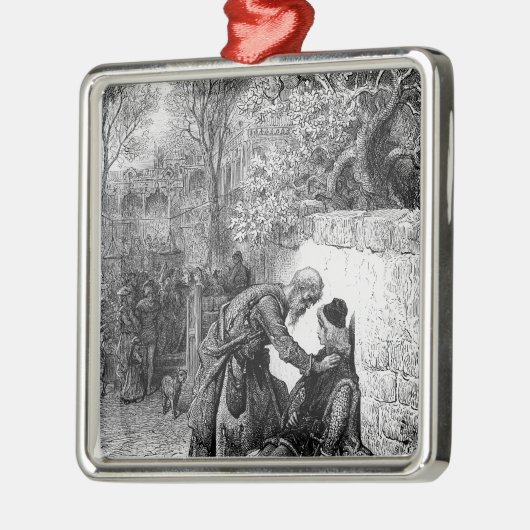 Scene uit 'The Rime of the Ancient Mariner', Metalen Ornament (Links)