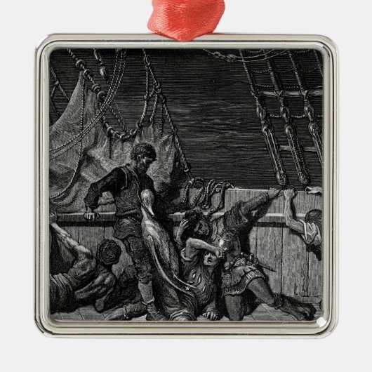 Scene uit 'The Rime of the Ancient Mariner' Metalen Ornament (Voorkant)