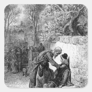 Scene uit 'The Rime of the Ancient Mariner', Vierkante Sticker