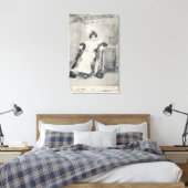 Scène uit wet II van de opera "La Boheme" Canvas Afdruk (Insitu (Slaapkamer))
