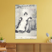 Scène uit wet II van de opera "La Boheme" Canvas Afdruk (Insitu (Woonkamer))