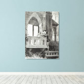 Scene uit Wet II van Romeo en Julia Canvas Afdruk (Insitu (Houten vloer))