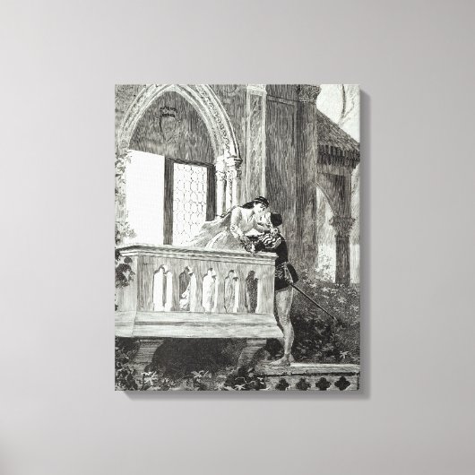 Scene uit Wet II van Romeo en Julia Canvas Afdruk (Voorkant)