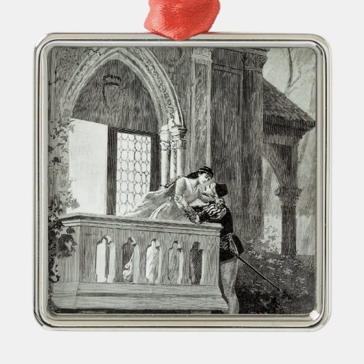 Scene uit Wet II van Romeo en Julia Metalen Ornament (Voorkant)