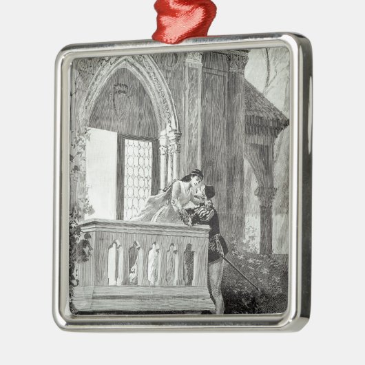 Scene uit Wet II van Romeo en Julia Metalen Ornament (Links)