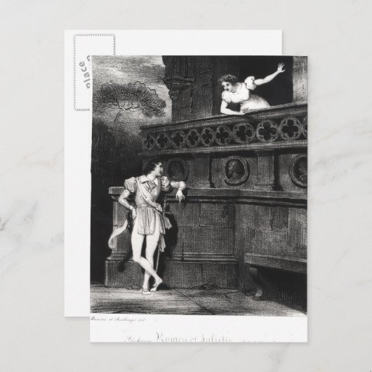 Scene uit Wet III van 'Romeo en Julia' Briefkaart (Voorkant / Achterkant)