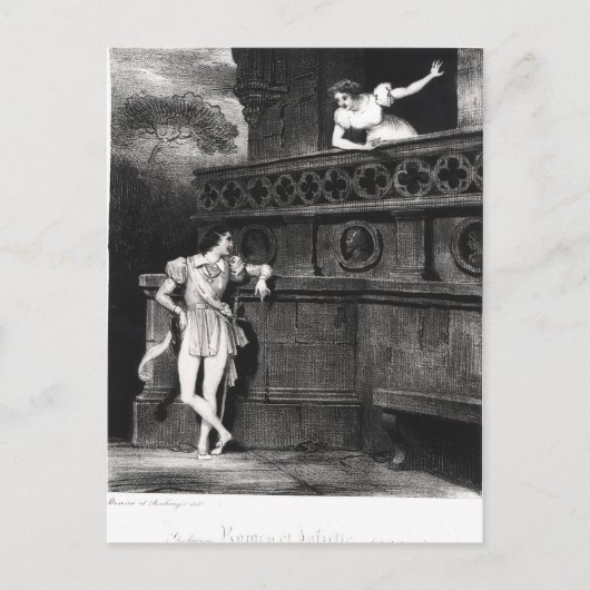 Scene uit Wet III van 'Romeo en Julia' Briefkaart (Voorkant)