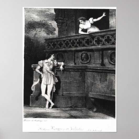 Scene uit Wet III van 'Romeo en Julia' Poster (Voorkant)