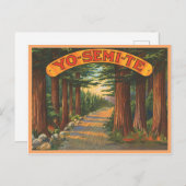 scène uit Yosemite Californië Briefkaart (Voorkant / Achterkant)