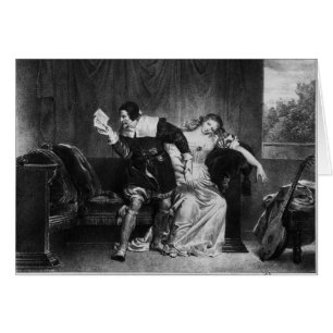 Scène van de brief van de neef