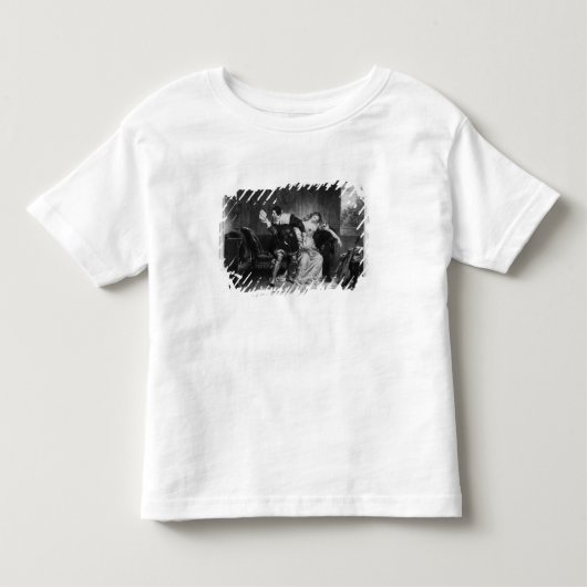 Scène van de brief van de neef kinder shirts (Voorkant)