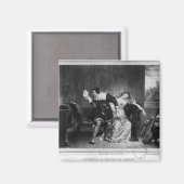 Scène van de brief van de neef magneet (Voorkant / Achterkant)