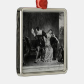 Scène van de brief van de neef metalen ornament (Rechts)