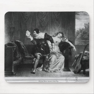 Scène van de brief van de neef muismat