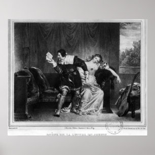 Scène van de brief van de neef poster