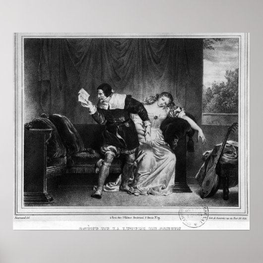 Scène van de brief van de neef poster (Voorkant)