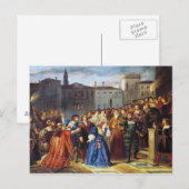 Scène van de frontatie briefkaart (Voorkant / Achterkant)